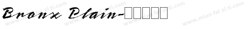 Bronx Plain字体转换